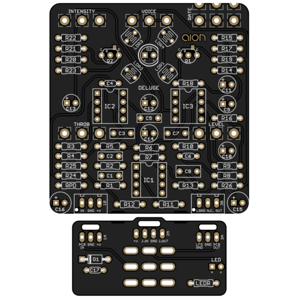 Deluge Optical Vibe printed circuit board