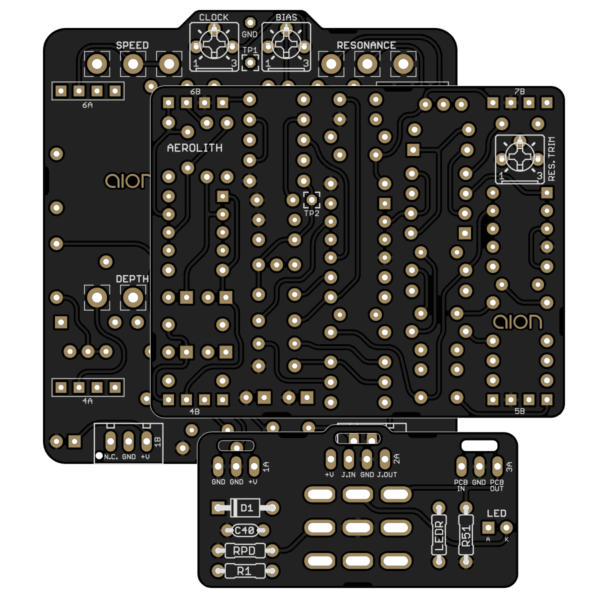 Aerolith Analog Flanger / BOSS BF-2 PCB