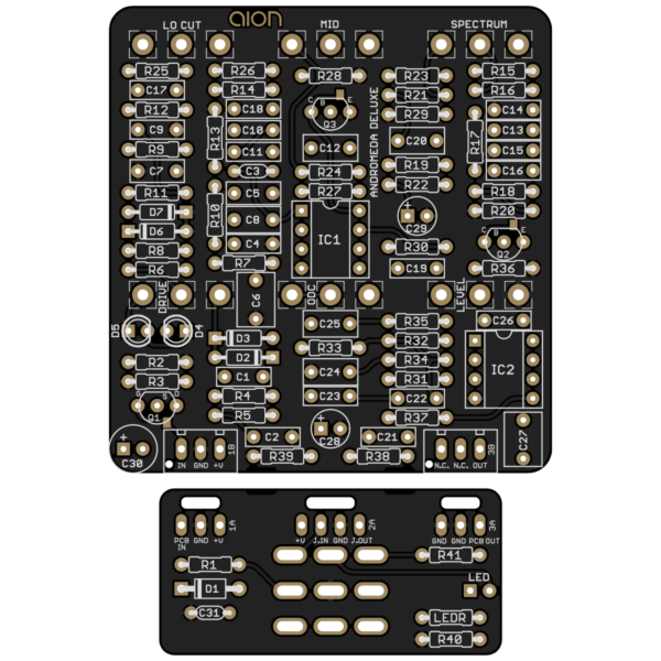 Andromeda Deluxe Natural Overdrive printed circuit board