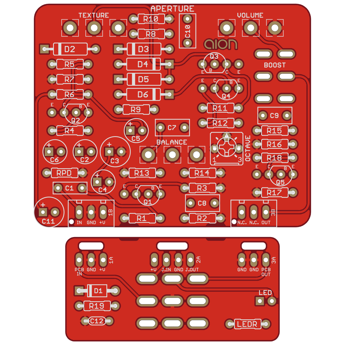 Aperture Octave Fuzz / Ampeg® Scrambler - Aion FX