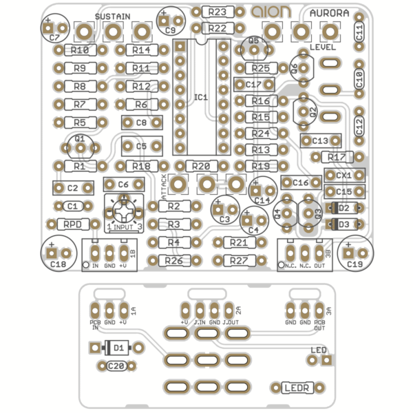 Aurora Compressor / Sustainer printed circuit board