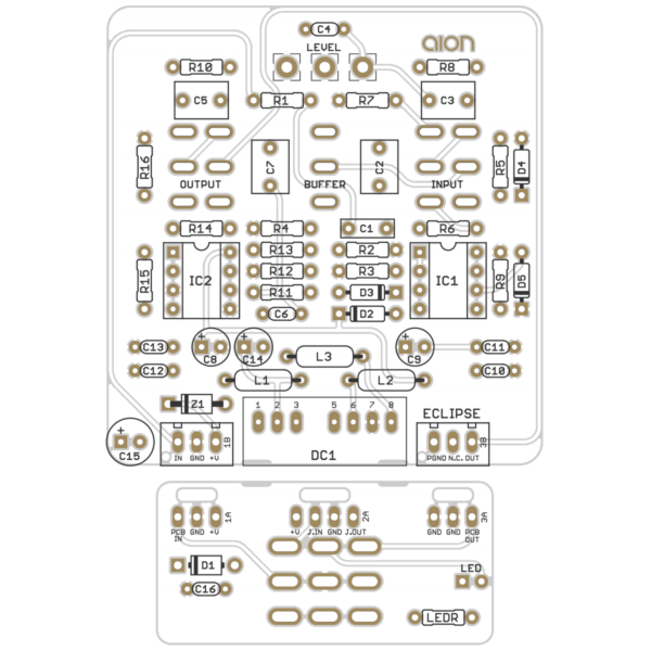 Eclipse Boost / Preamp printed circuit board