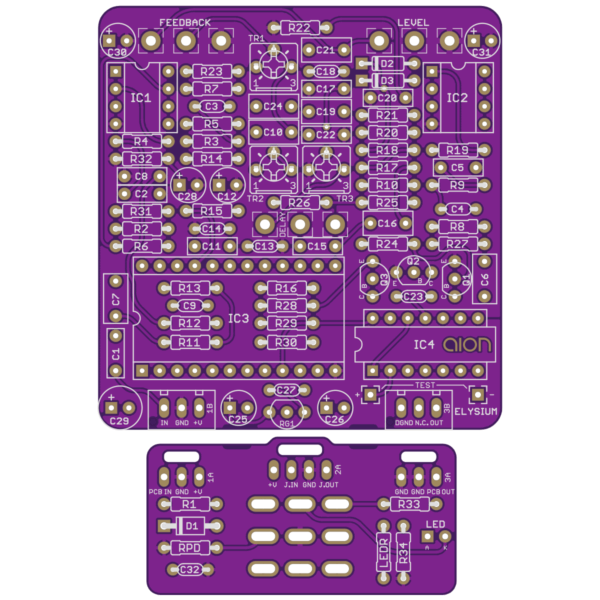 Elysium Ambient Delay printed circuit board