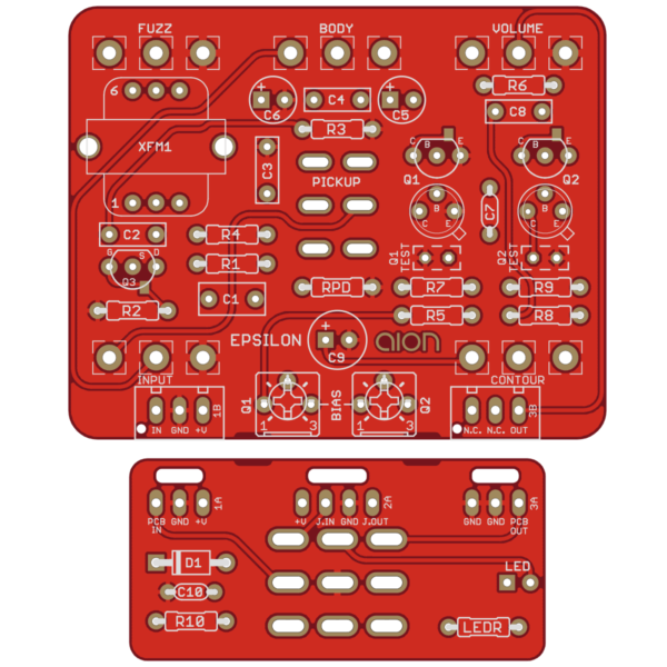 Epsilon Silicon Fuzz PCB