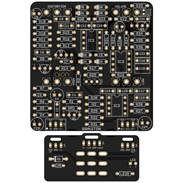 Graviton Metal Distortion printed circuit board