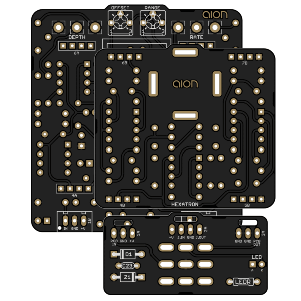 Hexatron Optical Phaser printed circuit board