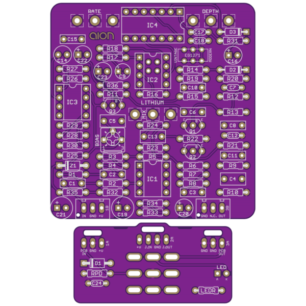 Lithium Analog Chorus printed circuit board
