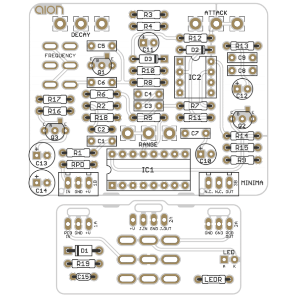 Minima Resonant Filter printed circuit board