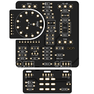 Obelisk Vintage Drive - Lovetone Brown Source PCB