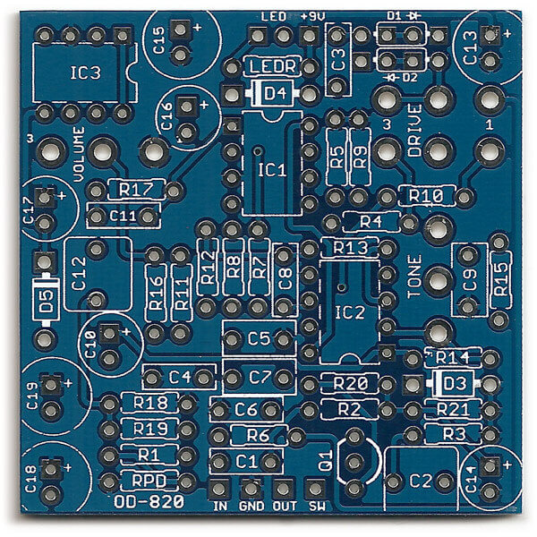 Nimbus / Maxon OD-820 DIY PCB