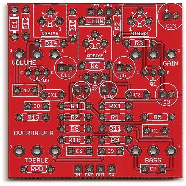 Colorsound Overdriver DIY PCB - Plasma Drive