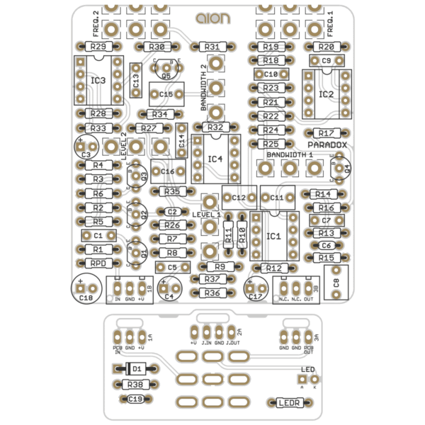 Paradox Parametric EQ printed circuit board