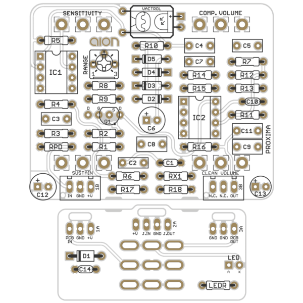 Proxima Optical Compressor printed circuit board
