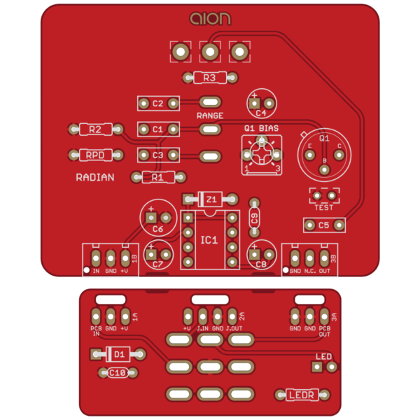 Radian Germanium Boost printed circuit board