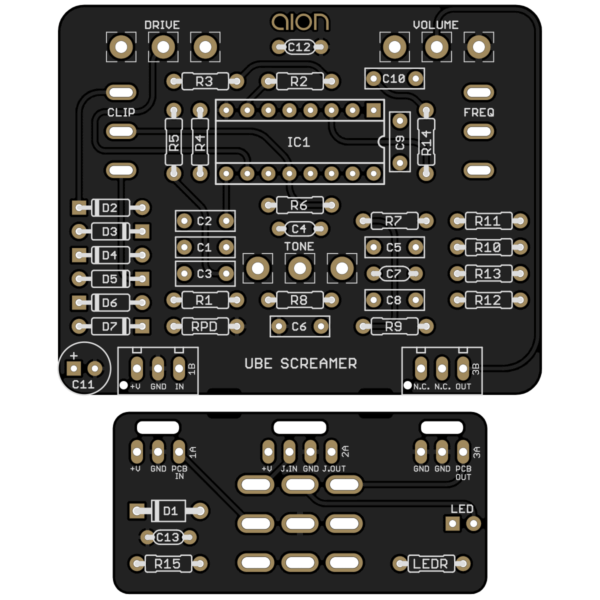 UBE Screamer printed circuit board
