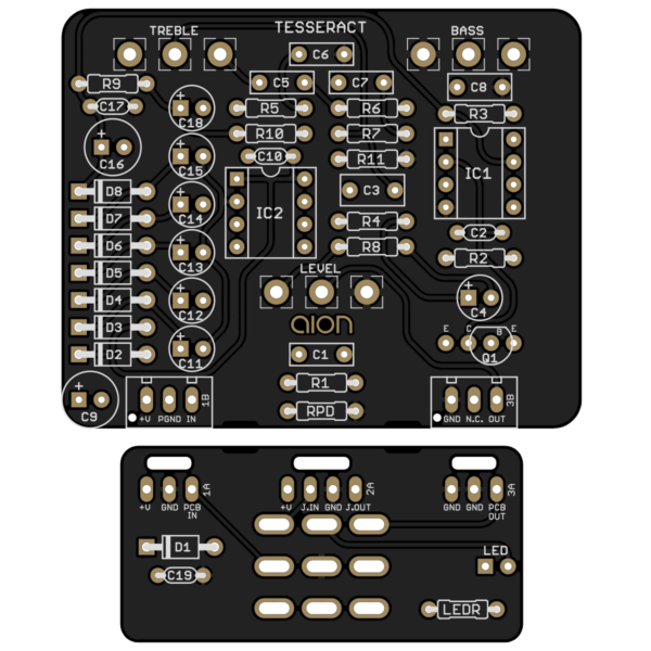 Tesseract Preamp/Boost PCB