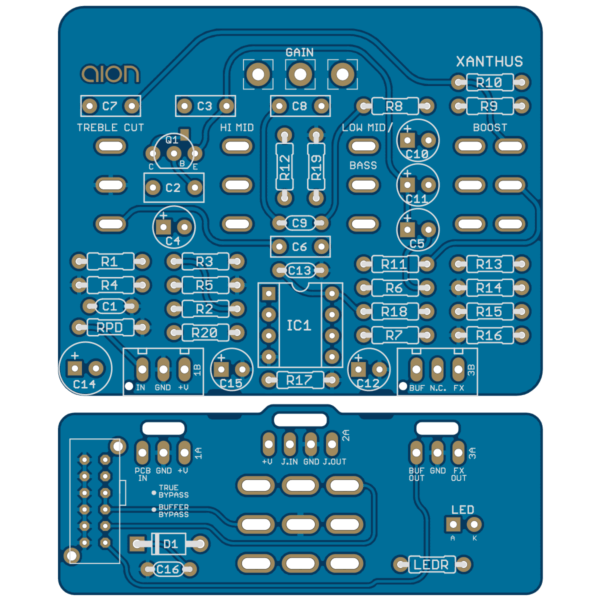 Xanthus Buffer/Boost printed circuit board