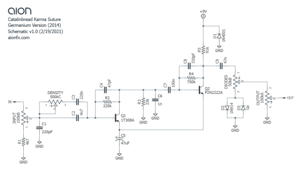 Catalinbread Karma Suture Germanium Schematic