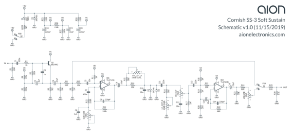 Cornish SS-3 Soft Sustain Schematic