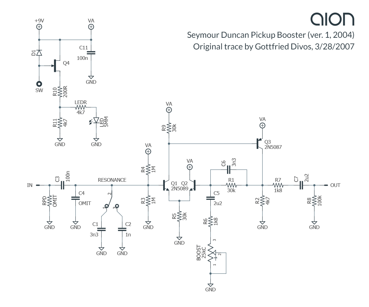 Tracing Journal: Seymour Duncan Pickup Booster - Aion FX